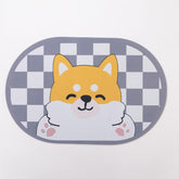 Kuber Industries Bath Mat | PVC Bathroom Mat | Shower Bath Mat | Floor Tub Mat | Diatom Mud Oval Mat | Anti-Skid Shower Bathroom Mat | CF-220819 | Multi